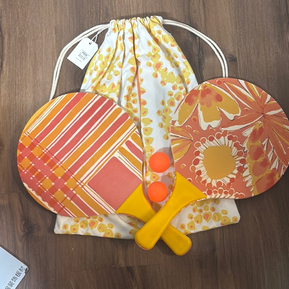 Vera for Anthropologie Orange and Yellow Paddle Boards